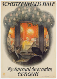 Originalplakat Burkhard Mangold Schützenhaus Basel 1917