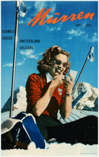 Originales Schweizer Plakat Mürren Amstutz Herdeg 1938