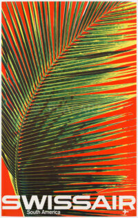 Plakat Original Swissair South America Bingler 1964