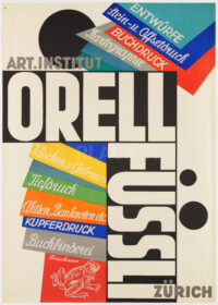 Original-Plakat Baumberger Druckerei Art. Institut Orell Füssli 1928