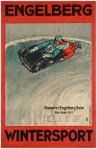 Original Winter Travel Poster Engelberg Stansstad Burger 1918