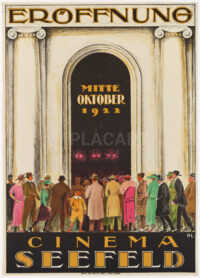 Original-Plakat Cinema Seefeld Zürich 1922