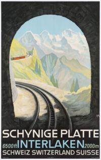 Originales Plakat Schynige Platte Interlaken Diggelmann 1932