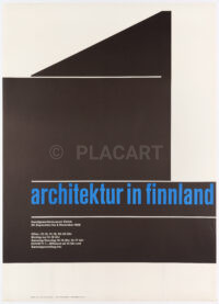 Originalplakat Swiss Style Typographie Graf Architektur Finnland 1958