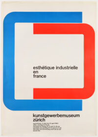 Typografisches Originalplakat Graf Esthétique industrielle France 1963