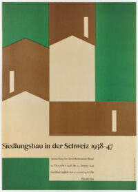 Plakat Original Armin Hofmann Siedlungsbau 1948
