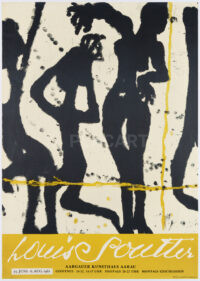 Original-Plakat Ausstellung Louis Soutter Aarau 1961