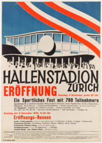 Original Plakat Baumberger Hallenstadion Zürich 1939