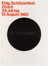 Original Plakat Eidgenössisches Schützenfest Zürich Müller 1963