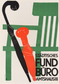 Original-Plakat Fundbüro Zürich Baumberger 1931