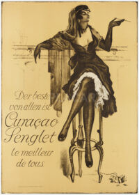 Originales Plakat Drink Curacao Senglet 1924