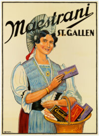 Originalplakat Schokolade Maestrani St. Gallen 1928