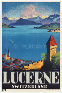 Original-Plakat Otto Landolt Luzern Switzerland SBB 1926