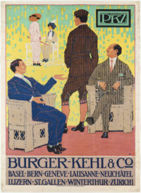 OriginalES Plakat Burkhard Mangold PKZ Burger-Kehl 1913